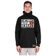thumbnail image 4 of Men's New Era Black Cincinnati Bengals Functional Fandom Balaclava Helmet Stripe Tri-Blend Hoodie, 4 of 5
