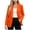 Orange, variant on Women Blazer Business Casual Long Sleeve Suit Jacket Open Front Work Office Spring Fall Blazers with Pockets (XL, White)