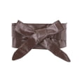 thumbnail image 1 of CINTURÓN ANCHO DE FAUX LEATHER CON LAZO PARA MUJERES, 86.6x3.3" Café, 1 of 5