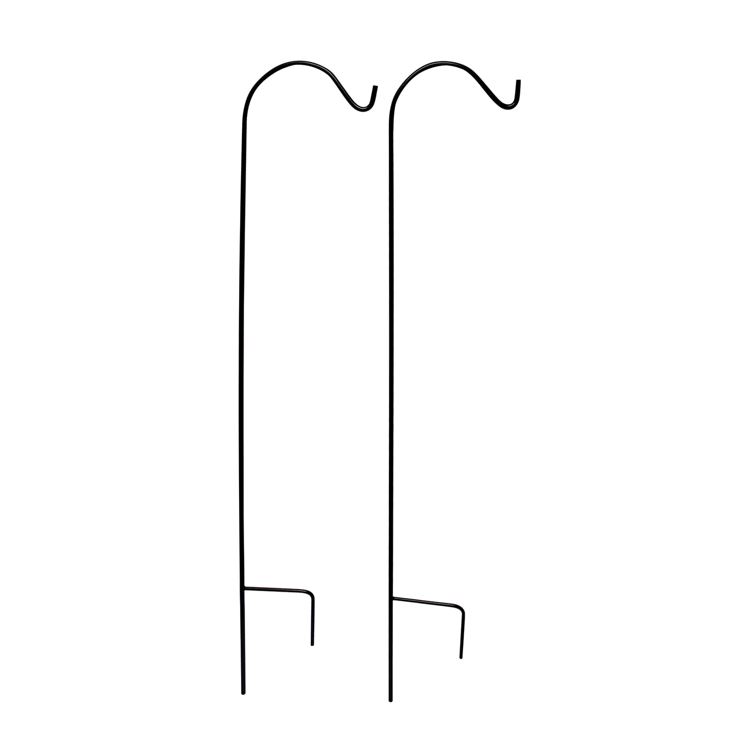 7penn Black Shepherds Hook 92 Inch Set Of 2 Plant Hanger Bird