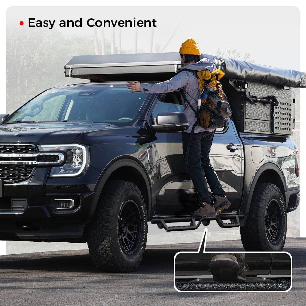 Running Boards For 2019-2025 Chevy Silverado/GMC Sierra 1500 2500 3500 Crew Cab Side Steps Nerf Bars
