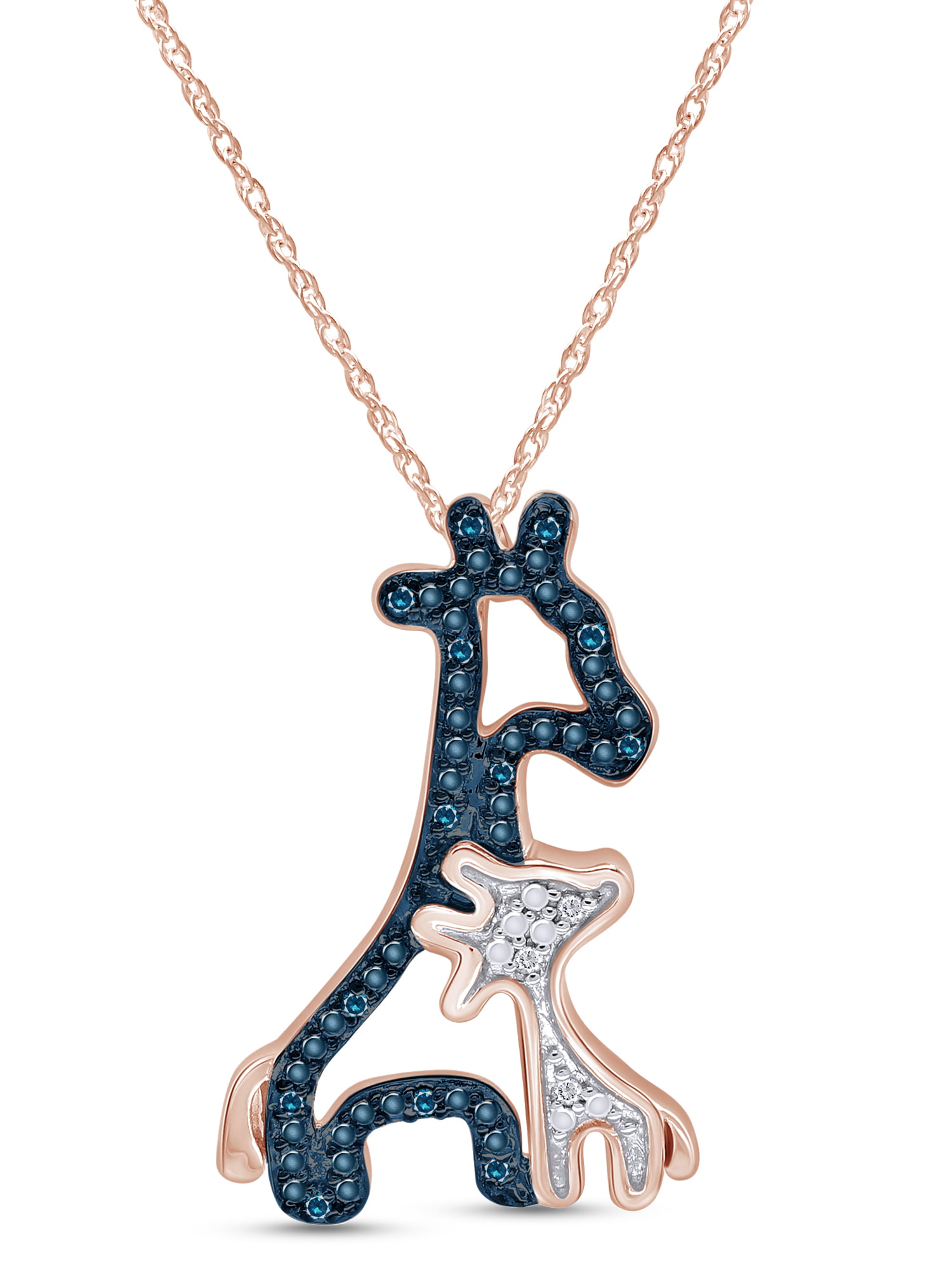 Silver Giraffe Necklace Giraffes Animals Adjustable Chain Pendant Present Gift