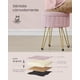 thumbnail image 5 of SONGMICS Puff Almacenaje, Baúl Almacenaje, Banco Almacenaje Redondo, Taburete de Tocador de Terciopelo, 39 x 44.4 cm, Rosa Jalea, 5 of 5