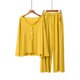 thumbnail image 3 of Fdfklak Women 2 Pieces Home Suit 2024 New Spring Autumn Long Sleeve Pajama Sets Loose Soft Cardigan Sleepwear Loungewear, 3 of 4