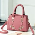 thumbnail image 2 of Stylago Embroidery Leather Handbags Crossbody Purses for Women Top Handle Satchel Shoulder Bags with Adjustable Strap Pink, 2 of 4