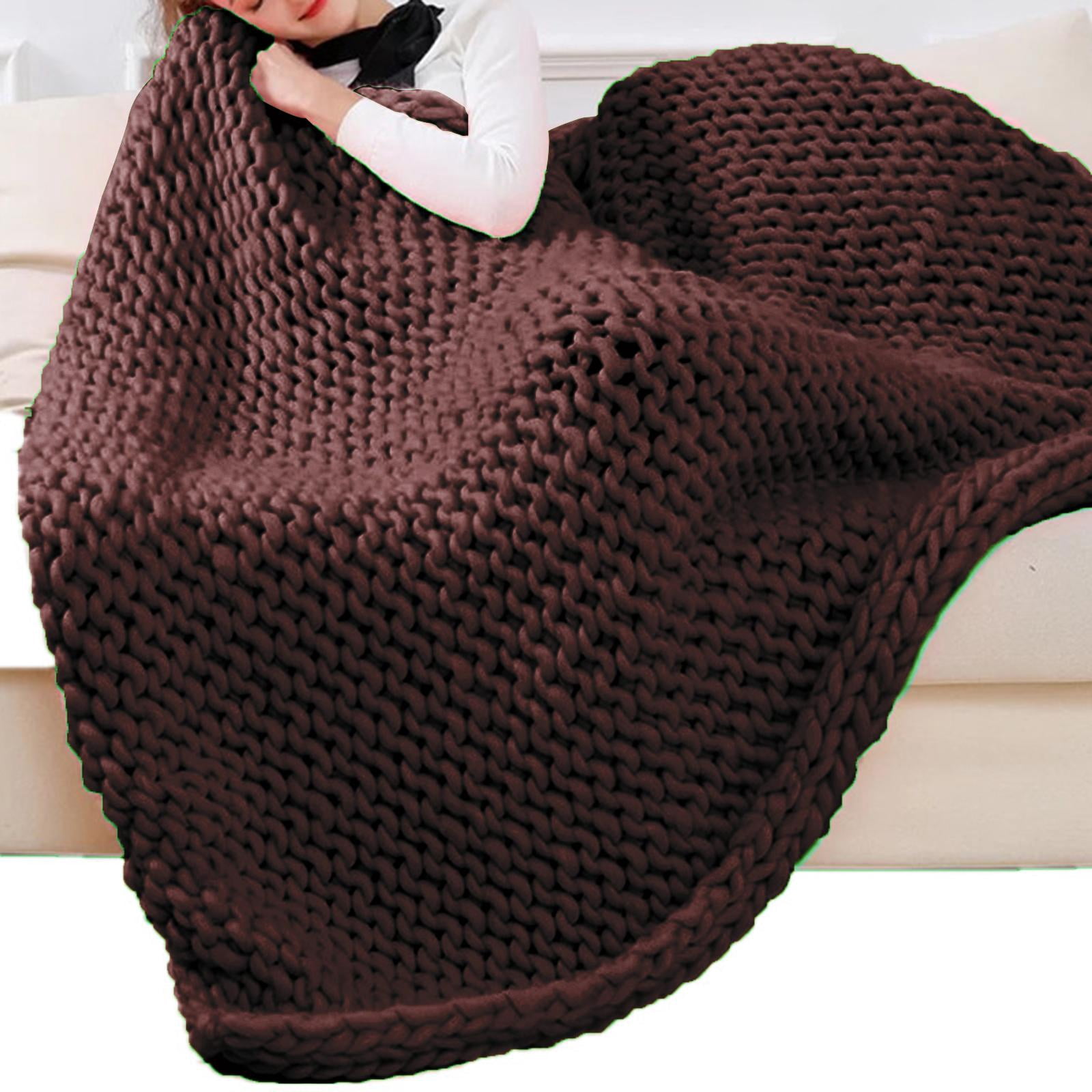 Chunky Wool Yarn Jumbo Tubular Yarn DIY Filling Hand Knitting Arm Knit Yarn Weight Yarn Bulky Yarn for Cushion Crochet Throw Pet Bed Hats coffee
