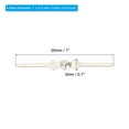 thumbnail image 2 of Uxcell 25mm/1" Length Chandelier Connector Clip Chandelier Bowtie Pin Silver 200 Pack, 2 of 6