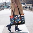 thumbnail image 4 of FORMRS Canvas Laptop Tote Bag for Women with 15.6" Computer Compartments Shoulder Handbag, Art Flowers, 4 of 7
