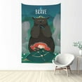 thumbnail image 1 of Tapiz de valientes para dormitorio, estampado artístico para colgar en la pared, pósteres estéticos, tapices de fondo para sala de estar, dormitorio, regalo para fanáticos, 60 x 40 pulgadas, 1 of 8