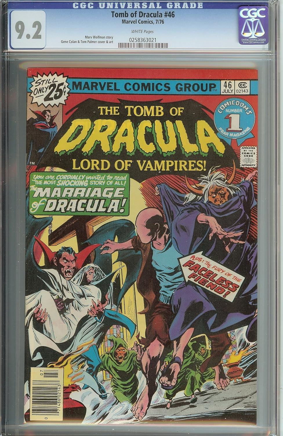Tomb of Dracula #46 CGC 9.2