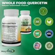 MoxyVites Quercetin with Bromelain 500mg, High Absorption, Phytosome Form, Vegan, 120 Capsules
