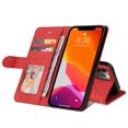 thumbnail image 2 of (Red) Case for iPhone 15 pro (6.1 inches), PU Leather Wallet Case, Magnetic Closure and Flip Protection Case with Shockproof TPU, Flip Case, Card Slots, 2 of 5