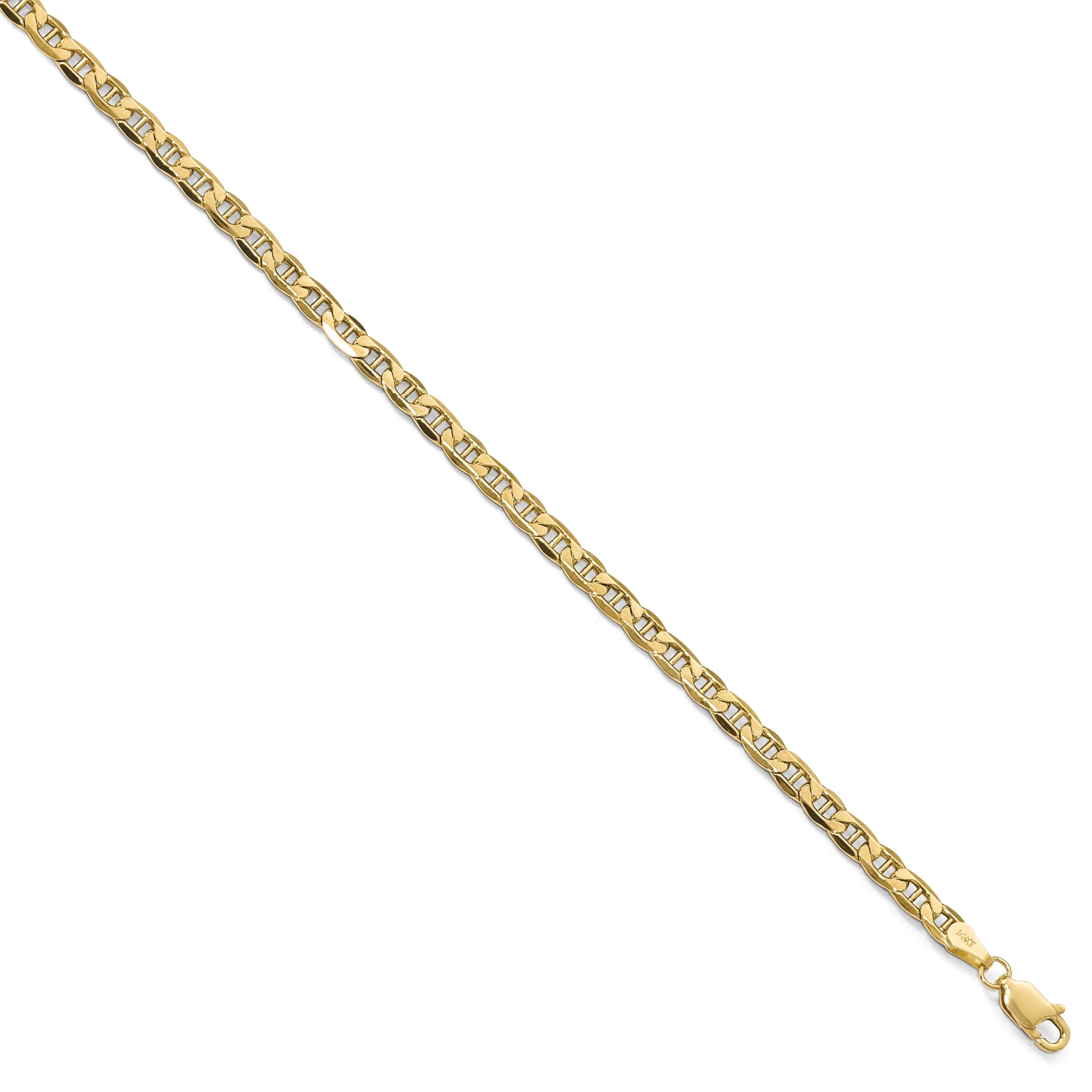 Leslie's Solid 10K Gold 4.1mm Semi-Solid Anchor Chain