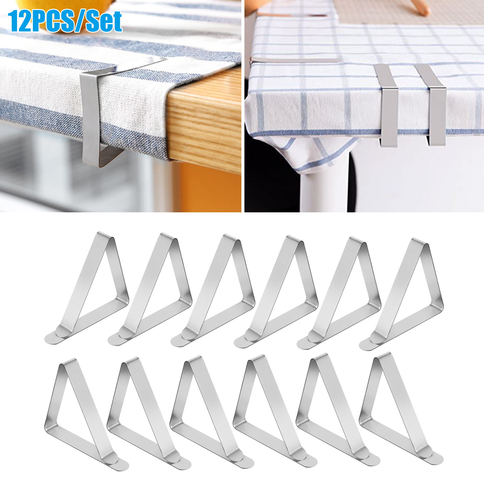 12Pc Dining Tablecloth Clips For Outdoor Indoor Table Cover Clamps Party Supplie