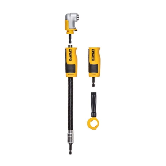 DWAMRASET MAX FIT Right Angle Drill Adaptor FlexTorq 4-in-1 System Compact Straight Flexible Shaft Tool Accessories