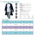 thumbnail image 3 of LISTHA Mens Long Cardigan Knit Ruffle Fashion Fall Winter Sweater Drape Cape Brown 2XL, 3 of 5