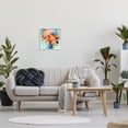 thumbnail image 3 of Stupell Industries Vivid Modern Flowers Botanical & Floral Painting White Framed Art Print Wall Art, 17 x 17, 3 of 9