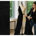 thumbnail image 5 of Soimoi Black Cotton Cambric Fabric Dots & Star Print Fabric by the Yard 42 Inch Wide, 5 of 7
