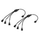 thumbnail image 1 of Cable divisor Uxcell 12V de 4 pines, 2 piezas de cable de alimentación para ventiladores PWM RGB con conector de extensión macho ARGB de 1 a 3, negro, 1 of 7