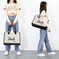 thumbnail image 4 of Bolsa de hombro con patrón a cuadros de cebra a la moda, de mano de compras de color para mujer (estilo 14) Likrtyny  Para Estrenar, 4 of 6