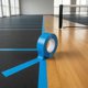 thumbnail image 1 of Cinta adhesiva para marcar pistas en rollo. Cinta de marcaje temporal para suelos, removible, de fibra adhesiva. Adecuada para gimnasios escolares y zonas de entrenamiento. Azul, 1 of 8