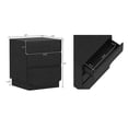 thumbnail image 3 of Ardea Contemporary 20" Nightstand in Black (3-Drawer), 3 of 10