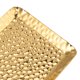 thumbnail image 4 of 25x11cm Towel Hammered Trays Stainless Steel Multi Purpose Dishwasher Safe Dessert Tray Plate for Home Restaurant Gold, 4 of 4
