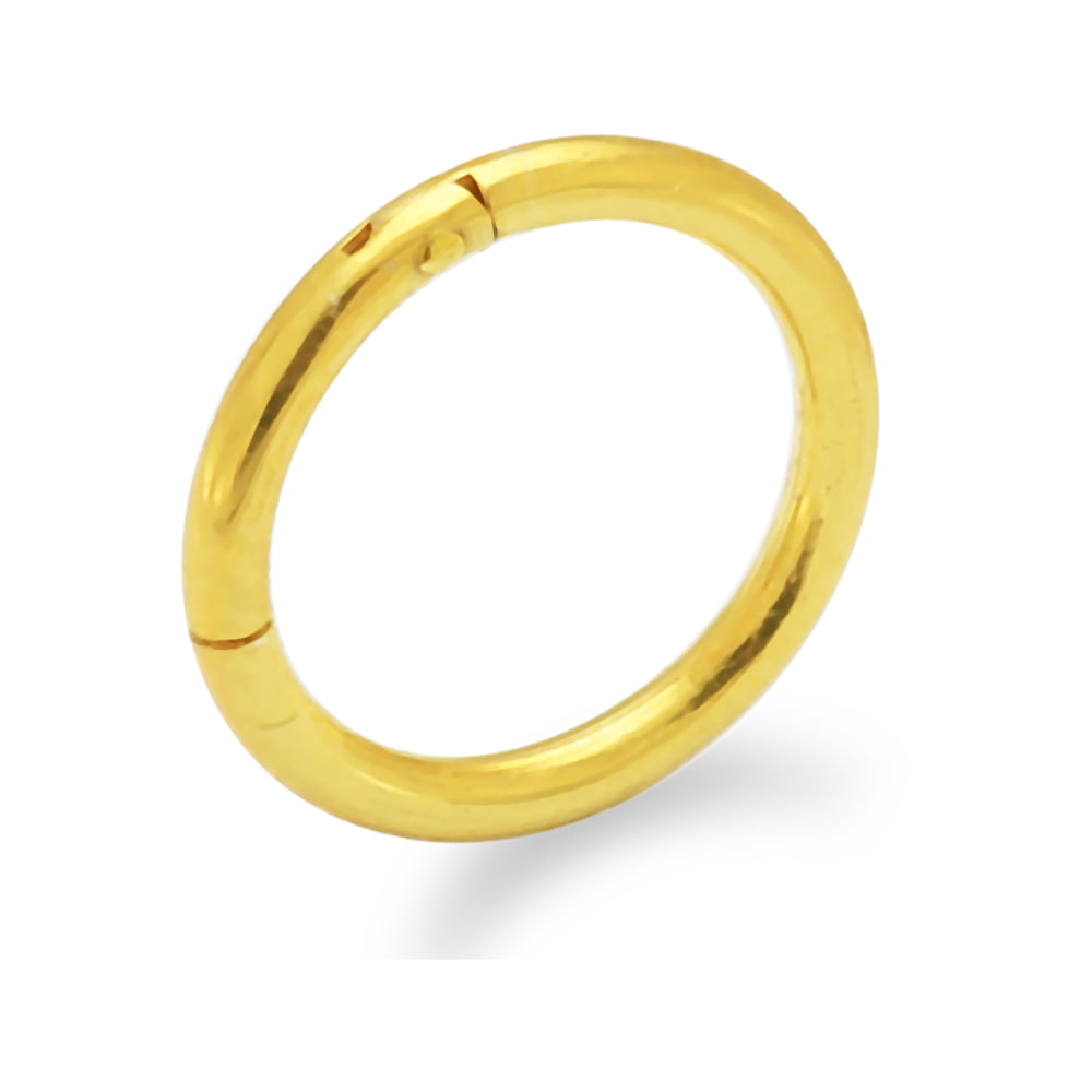 Gold Plated Hinged Segment Ring 1.6 x 10mm 