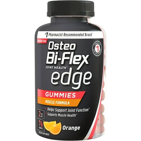 Osteo Bi-Flex Edge Joint Health Edge Orange Muscle Formula Gummies, 76 Count