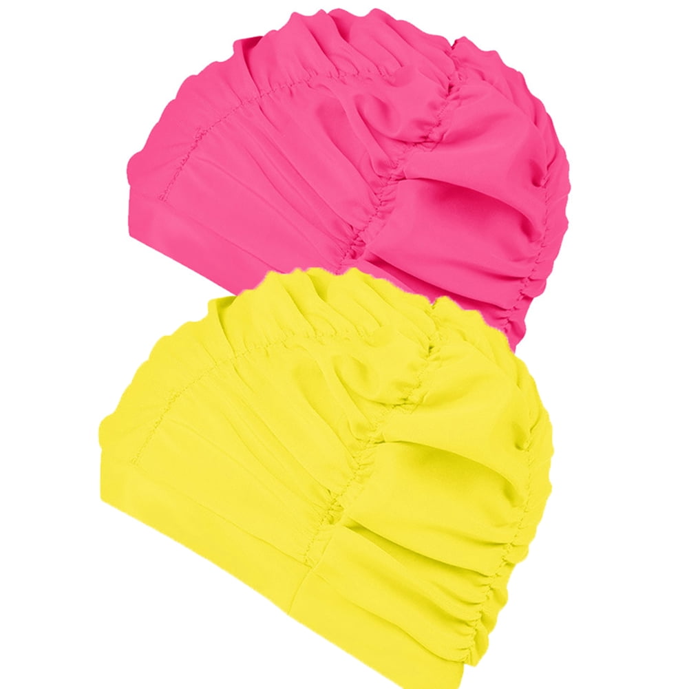 SPRING PARK Long Hair Swim Caps Premium Comfortable Durable Cloth