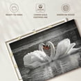 thumbnail image 6 of Elephant Stock Loving Couple Swan Wall Art - Horizontal Canvas Wall Art - Living Room Wall Decor - Animal Canvas - White And Gray Decor - 51" x 34", 6 of 8