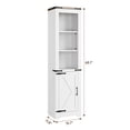 thumbnail image 3 of Tall Bathroom Storage Cabinet with Adjustable Shelves & Barn Door,Farmhouse Storage Cabinet,Tall Linen Tower Freestanding Linen Cabinet,Bathroom Floor Cabinet for Bathroom,Living Room,Kitchen, 3 of 5