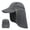Dark Grey, variant on Kids Sun Hat with Removable Neck Flap Outdoor Adventure Sun Cap for Boys Girls Foldable UPF 50+ Summer Beach Hat