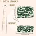 thumbnail image 4 of FORMRS Women Crossbody Purse with Chain Strap Vegan Leather Shoulder Handbag, Light Green Camouflage Design, 4 of 7