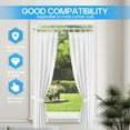 thumbnail image 3 of White Adjustable Tension Curtain Rod 28-45 Inch No Drilling Spring Loaded Window Rod for Bedroom Doorway Window Closet 1 Pack, 3 of 5