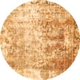 thumbnail image 1 of Ahgly Company Indoor Round Abstract Orange Modern Area Rugs, 6' Round, 1 of 4