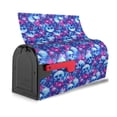 thumbnail image 3 of Yiaed blue Skull purple flower Print Mailbox Covers, Magnetic Mailbox Cover, Mail Box Covers for Garden Outdoor Decor Box Covers-21x18 in, 3 of 8