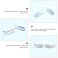 thumbnail image 3 of 1 Pair Creative Angel Wings Earrings Delicate Earring Girl Ear Jewelries, 3 of 6