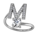 thumbnail image 4 of Jumpingount Anillo abierto con letras mayúsculas de cobre, anillos de compromiso portátiles, joyería de oficina para interiores y exteriores, Type2 NO2, 4 of 6