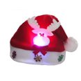 thumbnail image 3 of DAMAI Venta al por mayor Navidad niños adultos sombreros con luces LED Santa Claus copo de nieve alce blanco rojo Navidad sombrero suministros, 3 of 3