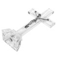 thumbnail image 3 of 1Pc Holy Cross Adornment Unique Prayer Ornament Home Desktop Decor White, 3 of 6
