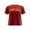 A-Red172, variant on XIAONU Women's Birthday Letter Print Cropped T-Shirt Short Sleeve Crew Neck Pullover Tee Stretchy Playful Celebration T-Shirts