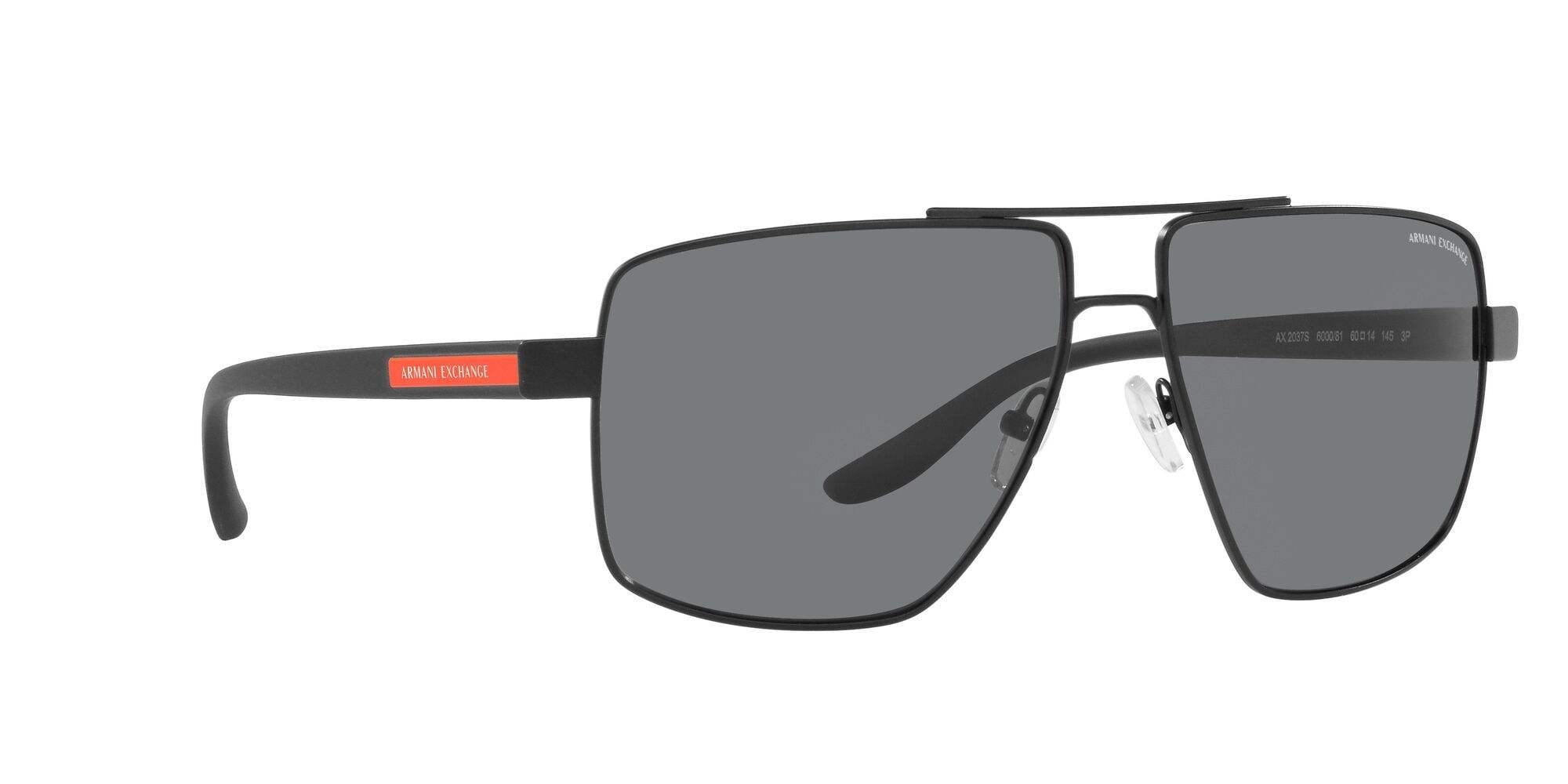 ARMANI EXCHANGE AX2037S 600387 Matte Gunmetal Sunglasses 60mm