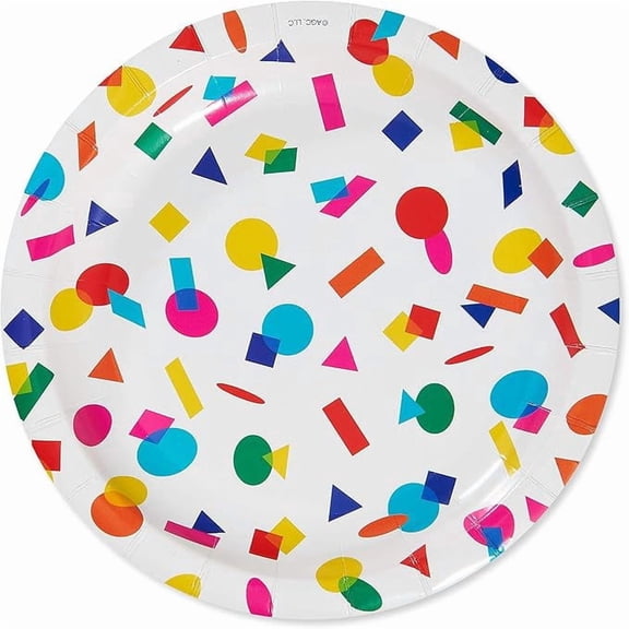 Rainbow Party Supplies, Dessert Plates (36-Count)