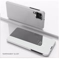 thumbnail image 2 of Mirror Case for Samsung Galaxy M33, Luxury View Smart Display Case Ultra Thin Support Wireless Charging Phone Cover for Samsung Galaxy M33      Silver, 2 of 9