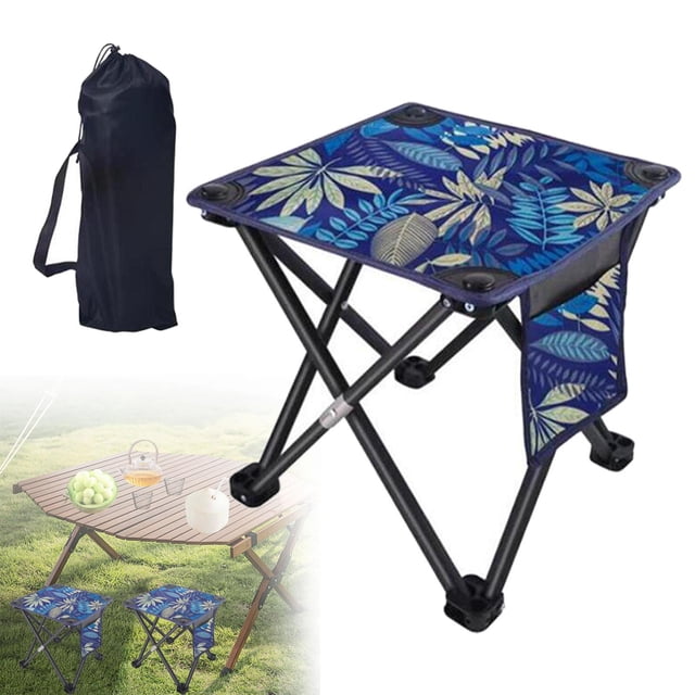 Taburete Plegable Para Acampar, Resistente, Para Mochileros, Acampadas, Actividades Al Aire Libre