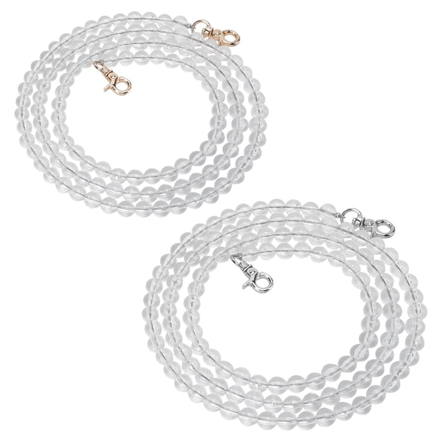 2 uds bolsa correa de Metal acrílico DIY teléfonos móviles accesorios decorativos para niña mujer 1 metro