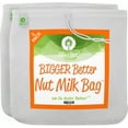 thumbnail image 1 of Ellie's Best Pro Quality Nut Milk Bag - XL 12" x 12" - All-Purpose Food Strainer 2 Pack, 1 of 5