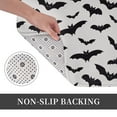 thumbnail image 3 of Halloween Non Slip Door Mat, Halloween bats grey cool print Halloween Decor Absorbent Bath Tub Mats, Bathroom Rugs Welcome Mat, Bath Mat for Halloween Decor Home, Kitchen 16x24in, 3 of 6