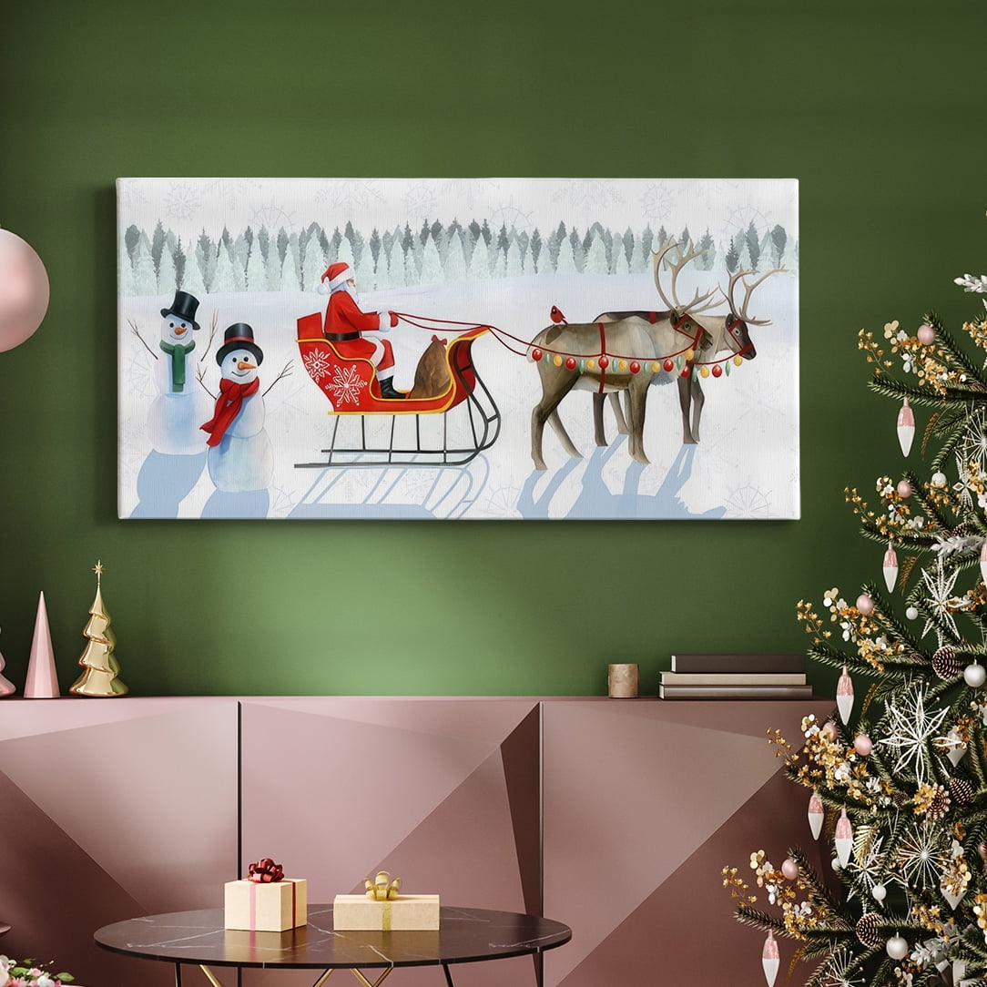 Santa's Snowmen Collection D- Gallery Wrapped Canvas